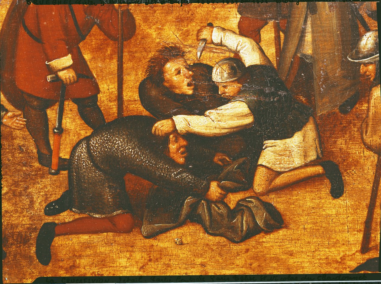 Korsfestelsen, detalj av den sentrale delen av Pieter Brueghel the Younger