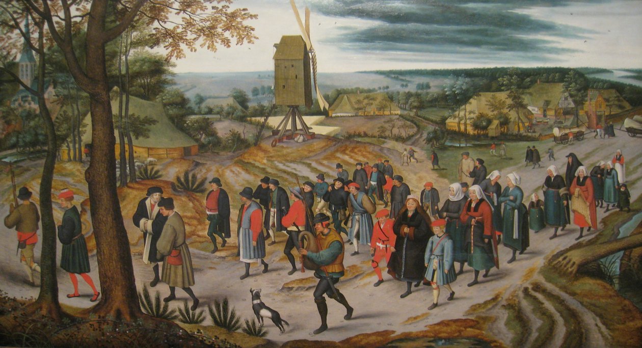 Ekteskapsprosessen av Pieter Brueghel the Younger