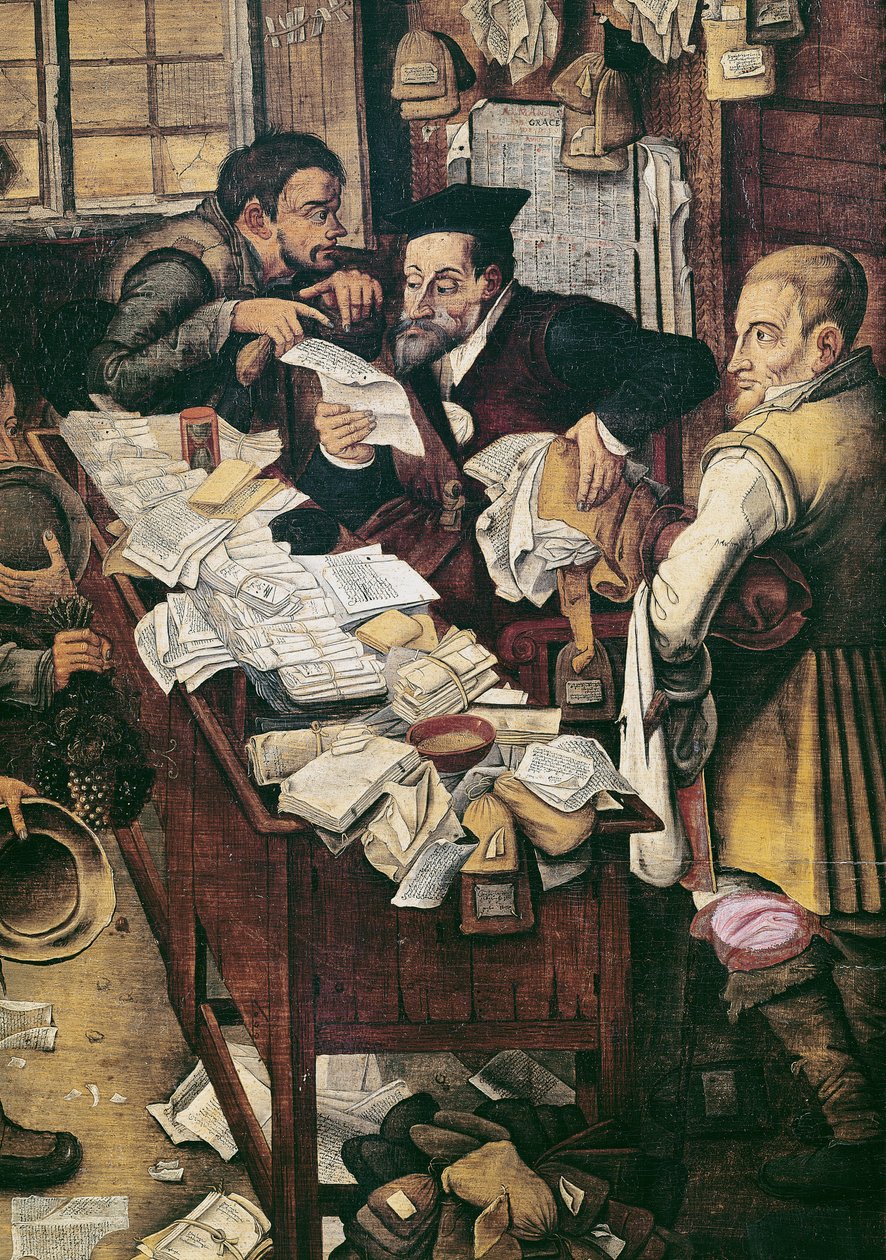 Betalingen av årskontingenten (detalj av GIR79511) av Pieter Brueghel the Younger