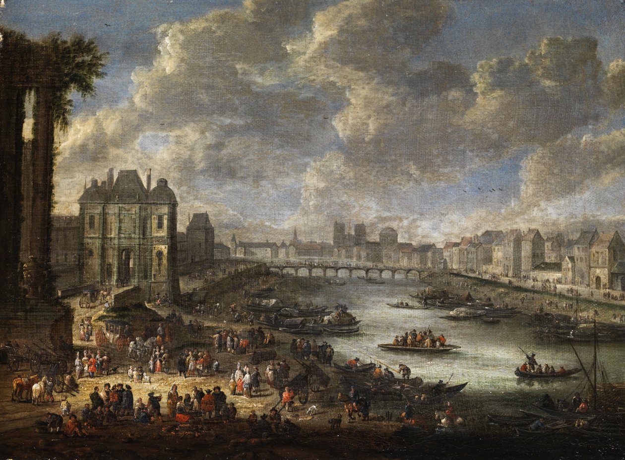 Utsikt over Paris av Pieter Casteels II