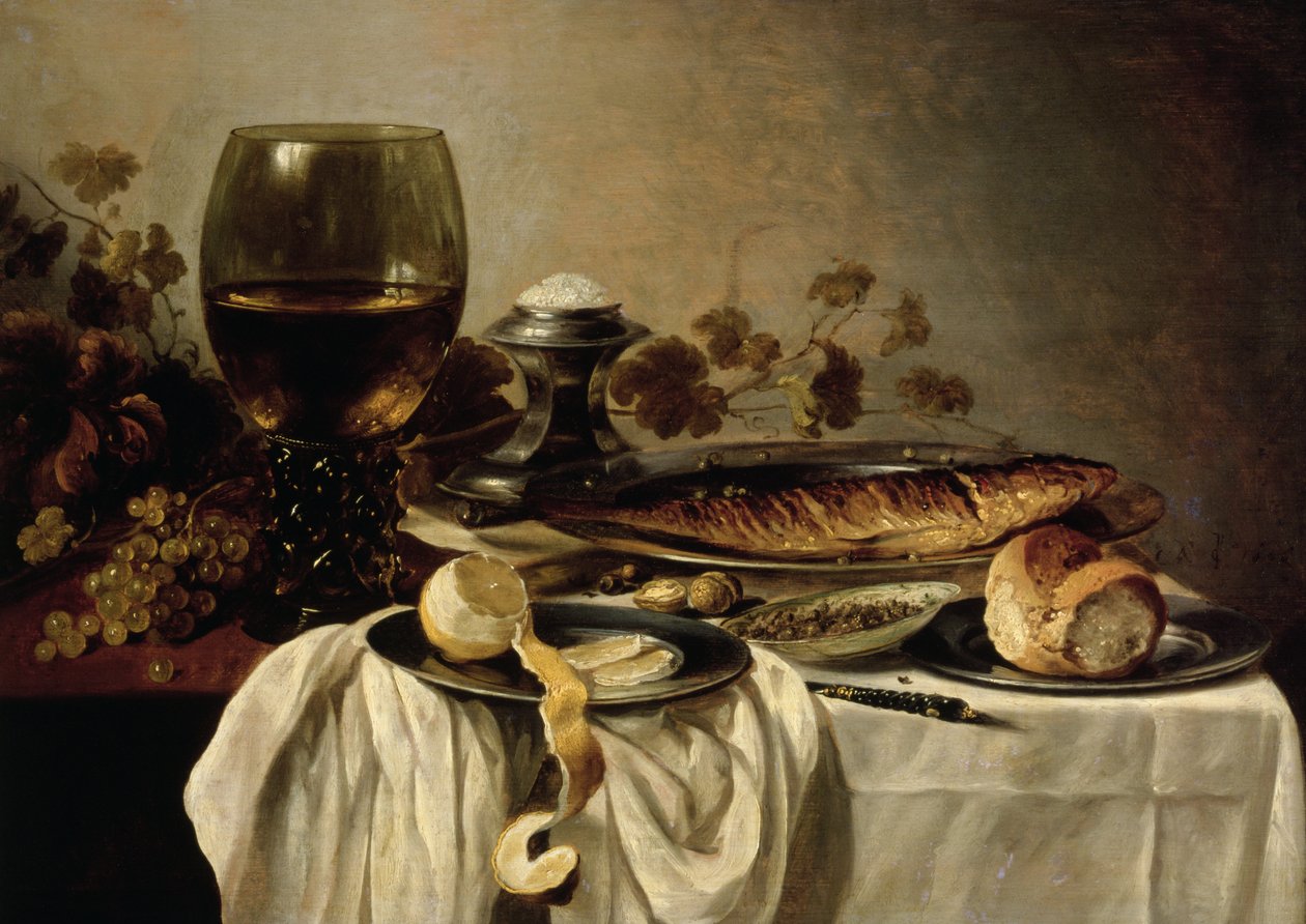 Frokost, 1646 av Pieter Claesz