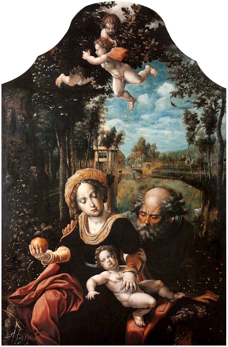 Hellig familie. av Pieter Coecke van Aelst