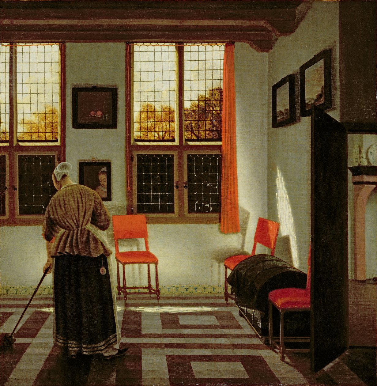 Et nederlandsk interiør, 1665-70 av Pieter Janssens