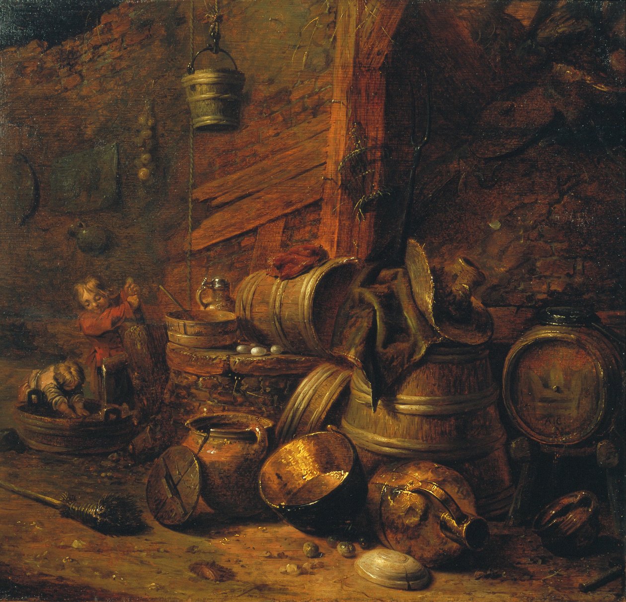 Kjellerinteriør av Pieter Jansz. Quast