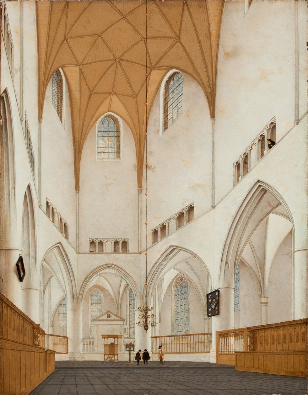 Interiør i koret til St. Bavo-kirken i Haarlem, 1660 av Pieter Janszoon Saenredam