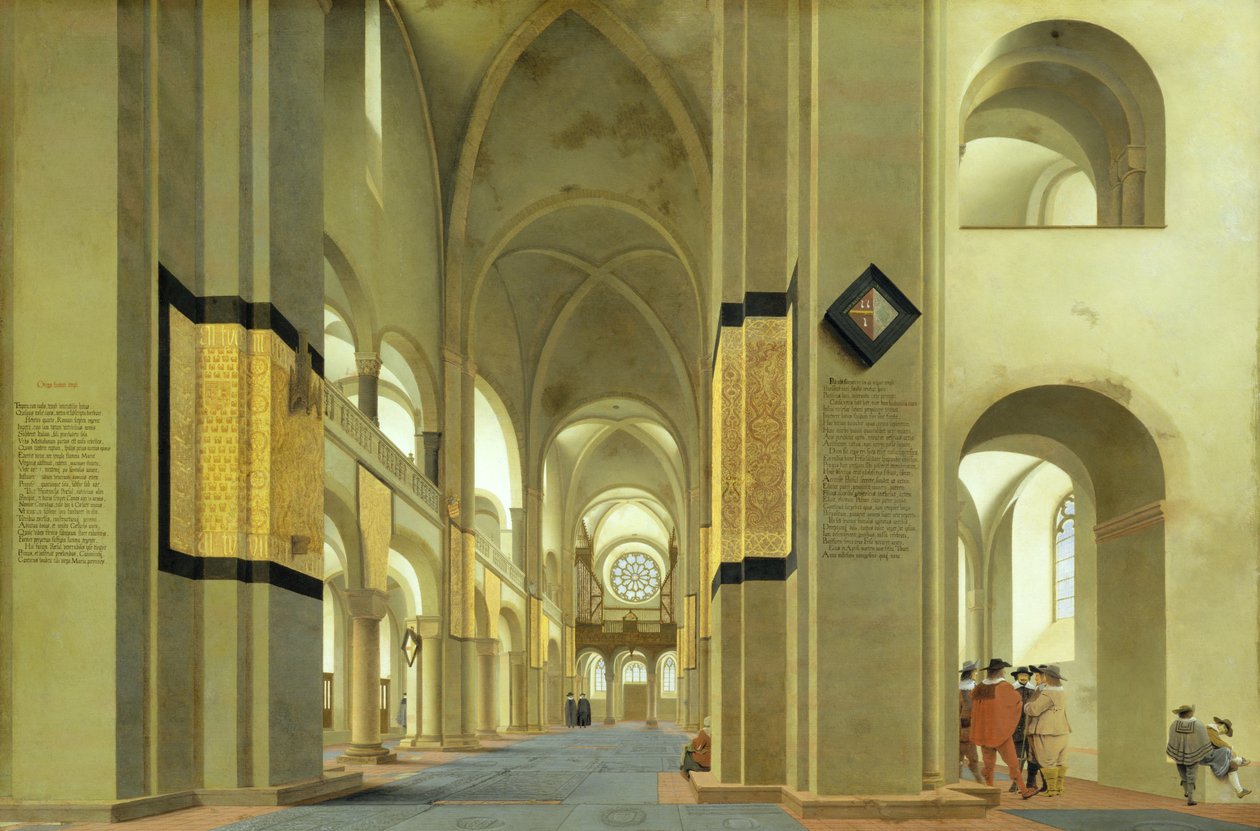 Interiør av Marienkirche i Utrecht, 1638 av Pieter Janszoon Saenredam
