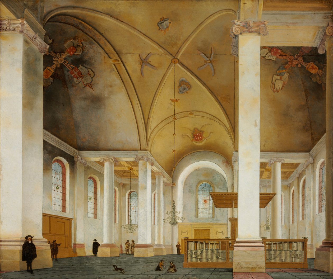 Den nye kirken i Haarlem av Pieter Janszoon Saenredam