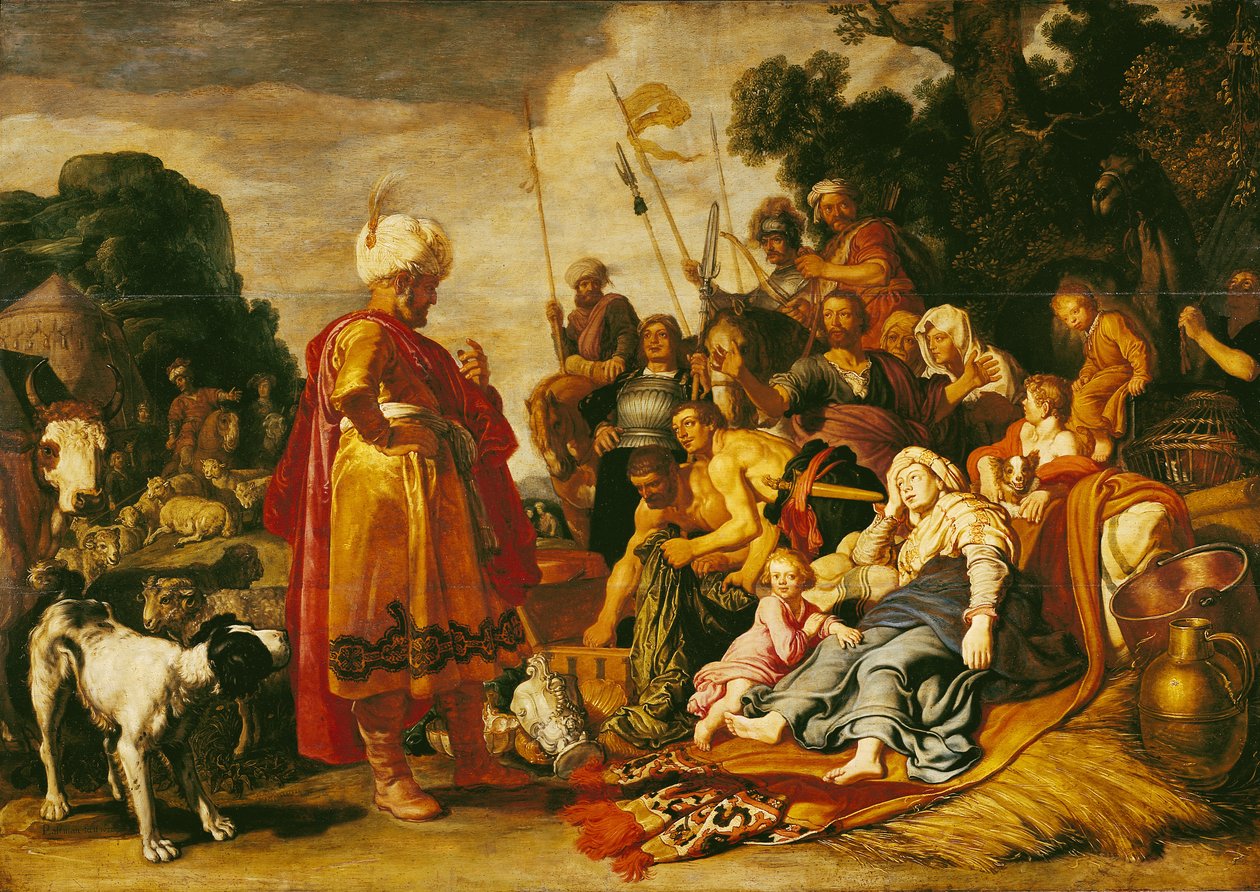 Laban søker etter idolene av Pieter Lastman