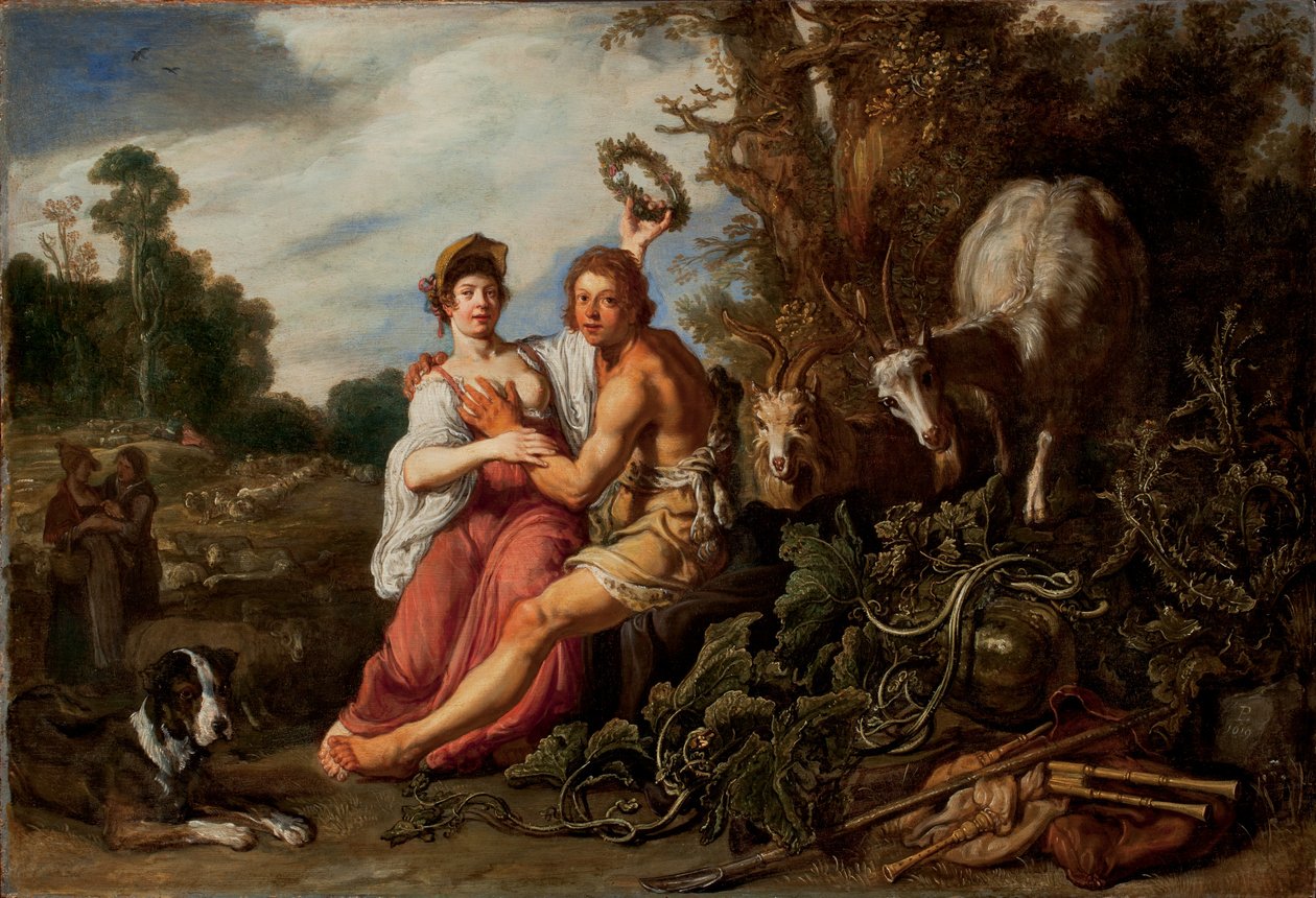 Paris og Oenone, 1619 av Pieter Lastman