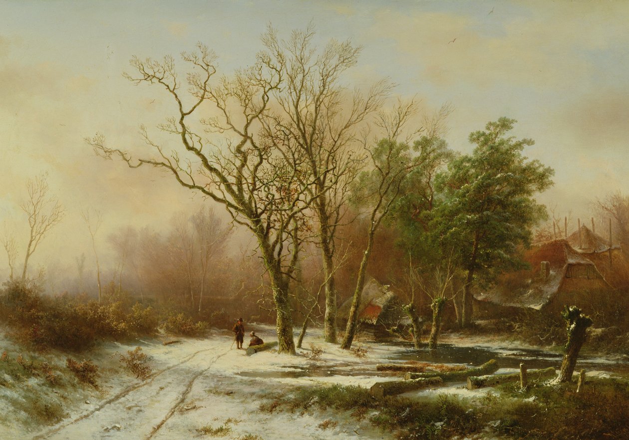 En vinterkveld av Pieter Lodewijk Francisco Kluyver