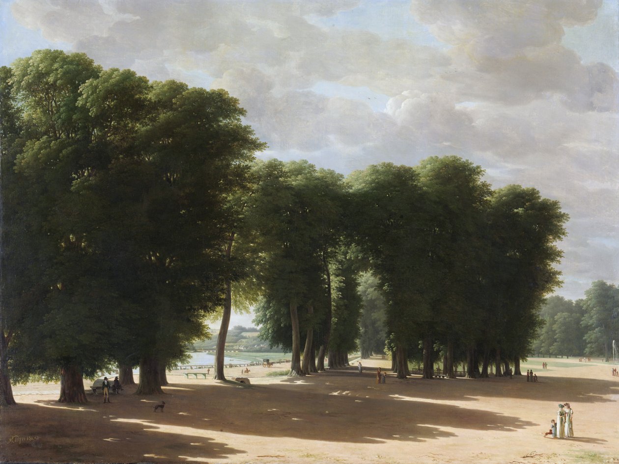 Inngangen til Saint-Cloud-parken, Paris av Pieter Rudolph Kleijn