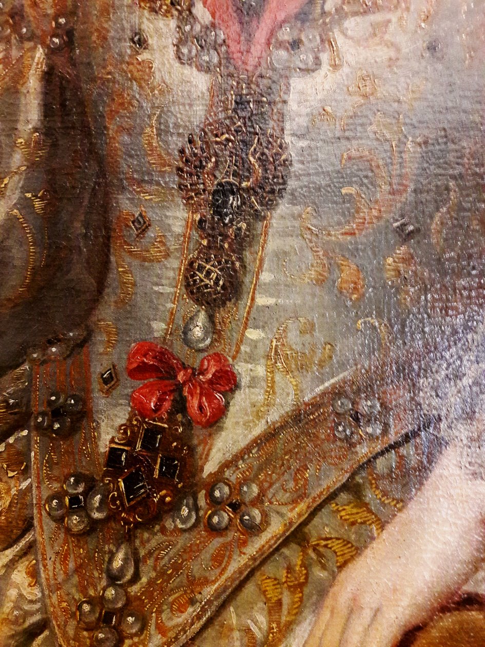 Portrett av Konstanz av Østerrike i kroningsdrakter av Pieter Claesz Soutman