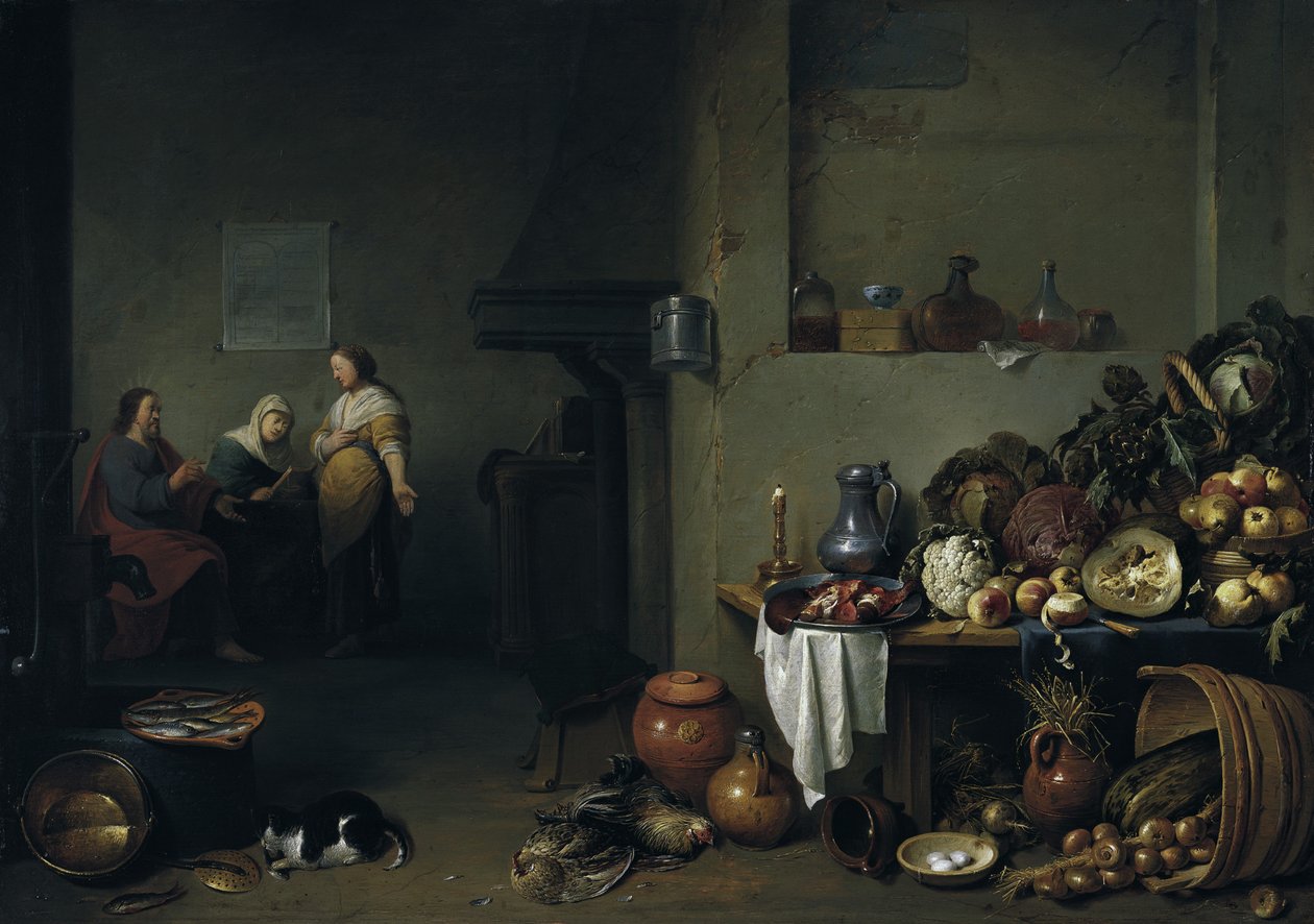 Kristus med Maria og Martha av Pieter de Bloot