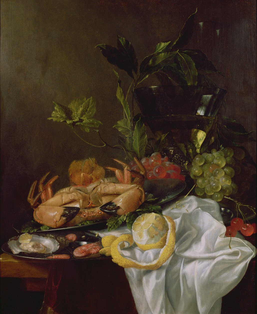 Stilleben, 1600-tallet av Pieter de Ring