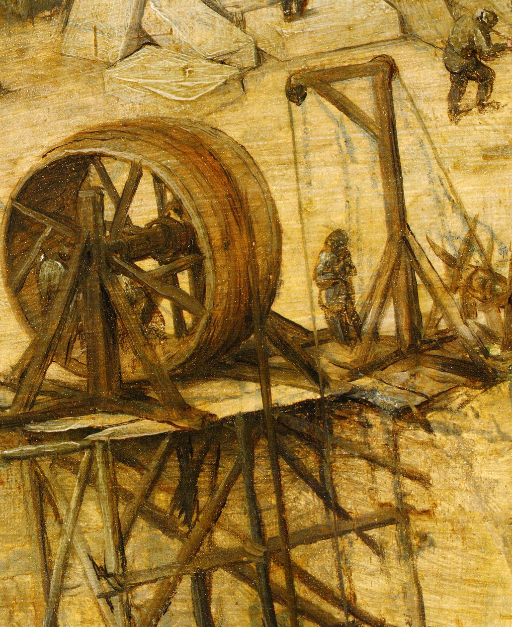 Kranedetalj fra Tower of Babel, 1563 av Pieter Bruegel the Elder