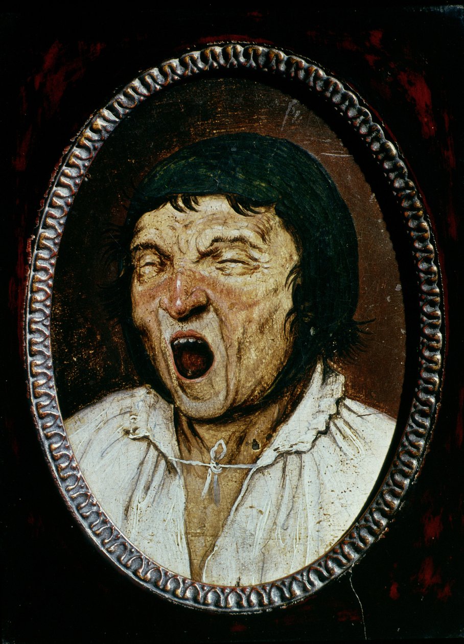 Mann som gjesper av Pieter Bruegel the Elder