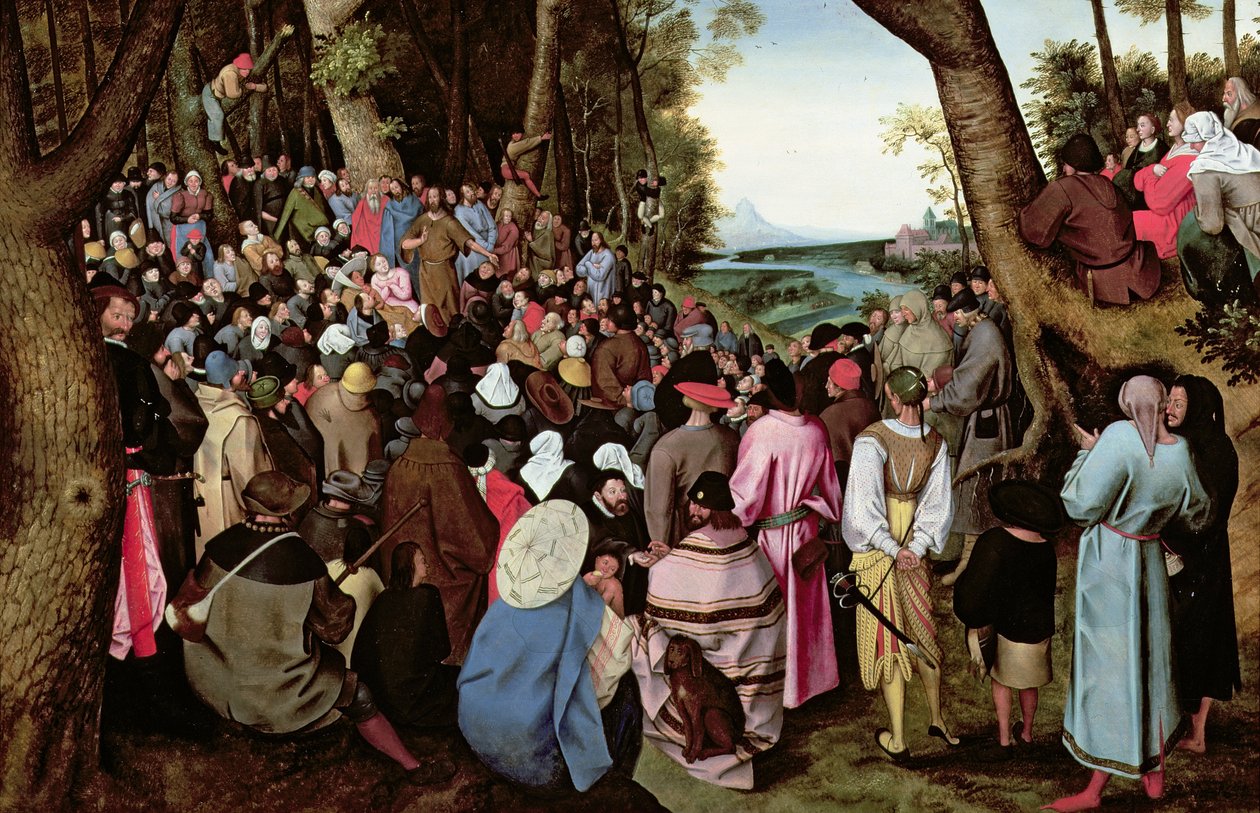 Døperen Johannes forkynner (panel) av Pieter Brueghel the Younger