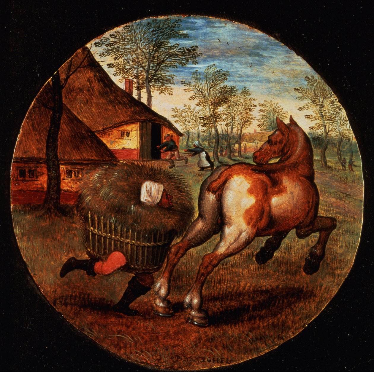 Verden snudd opp ned (panel) av Pieter Brueghel the Younger