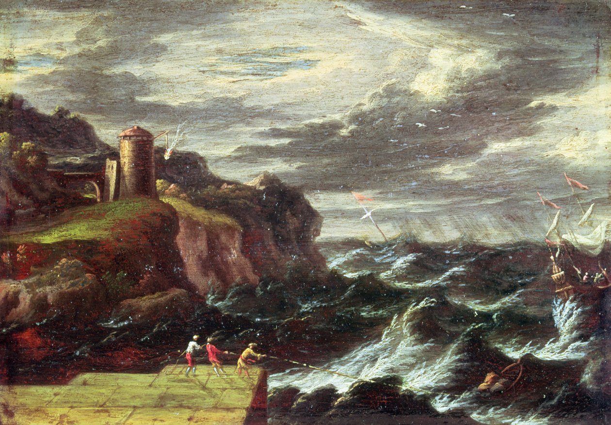 St. Paul ankommer Malta av Pieter the Younger Mulier