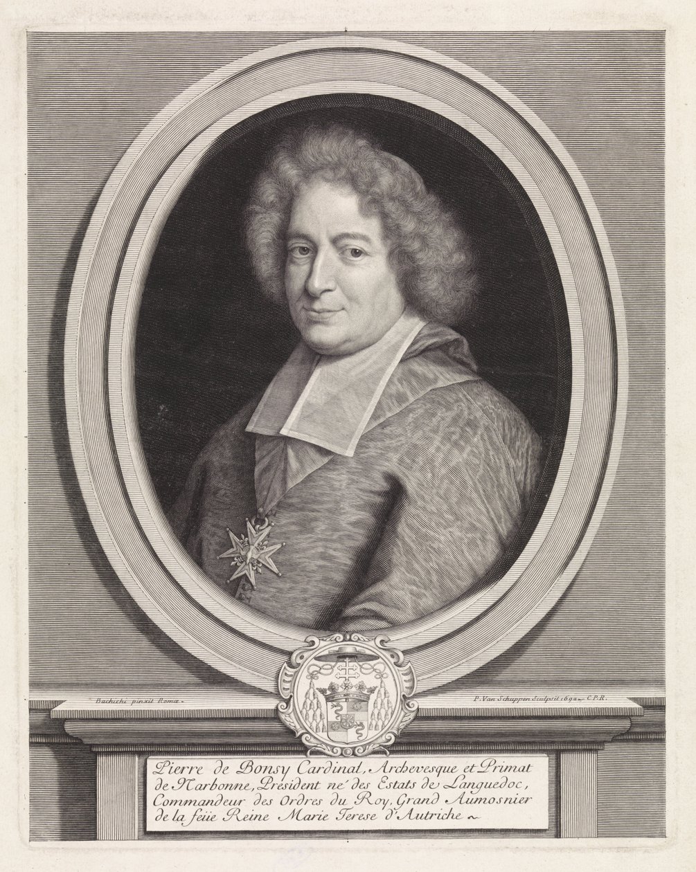 Portrett av Pierre de Bonzi av Pieter van Schuppen