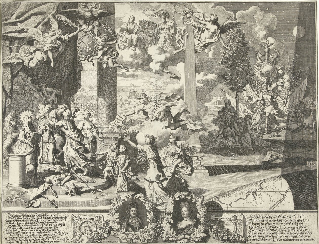 Allegori om Altona-traktaten av Pieter van den Berge