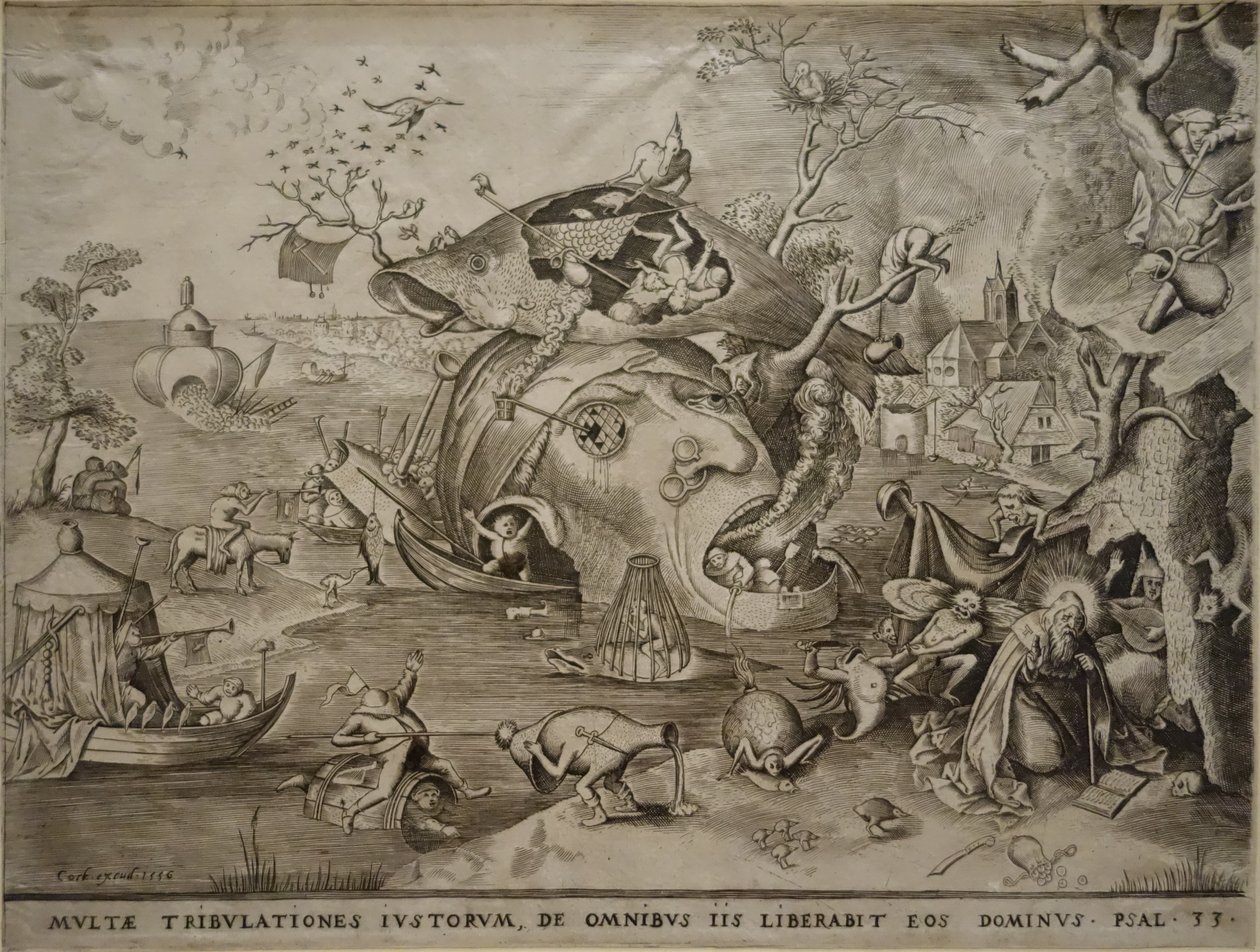 Fristelsen til Saint Anthony av Pieter van der Heyden