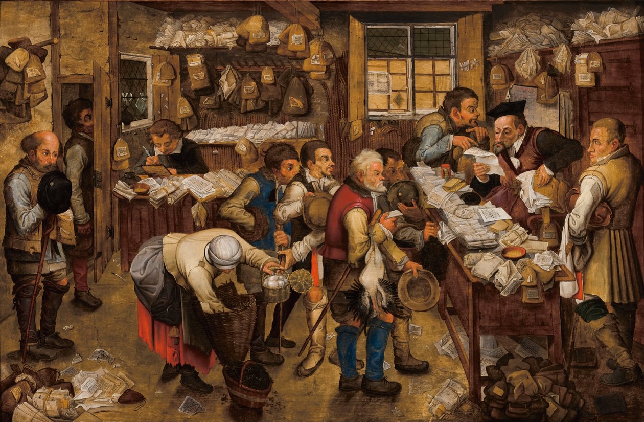 Skatteoppkreverens kontor av Pieter Brueghel the Younger