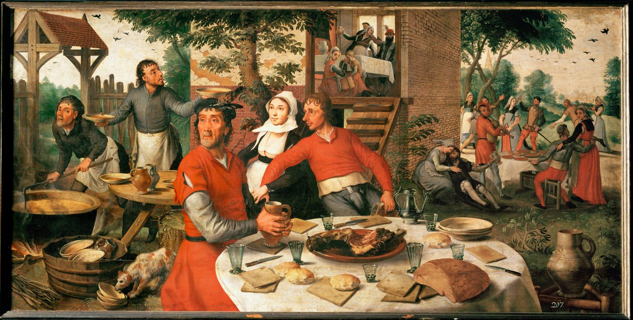 Bauernfest von Pieter (1507/08-75) Aertsen