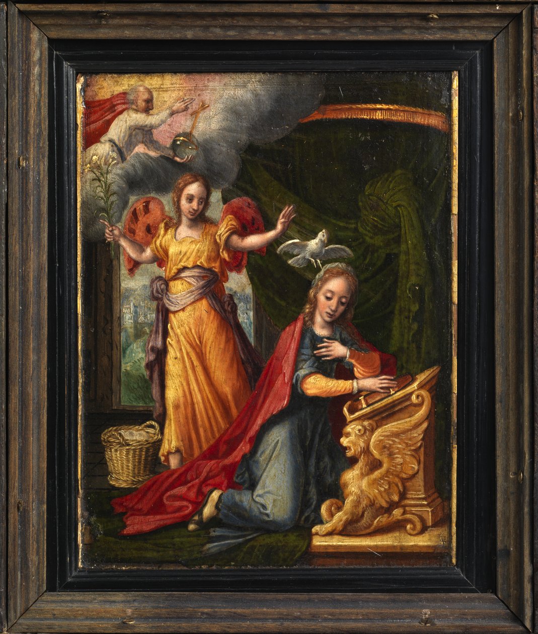 Kunngjøring (recto): detalj, ca. 1530 (maling på panel) av Pieter Aertsen
