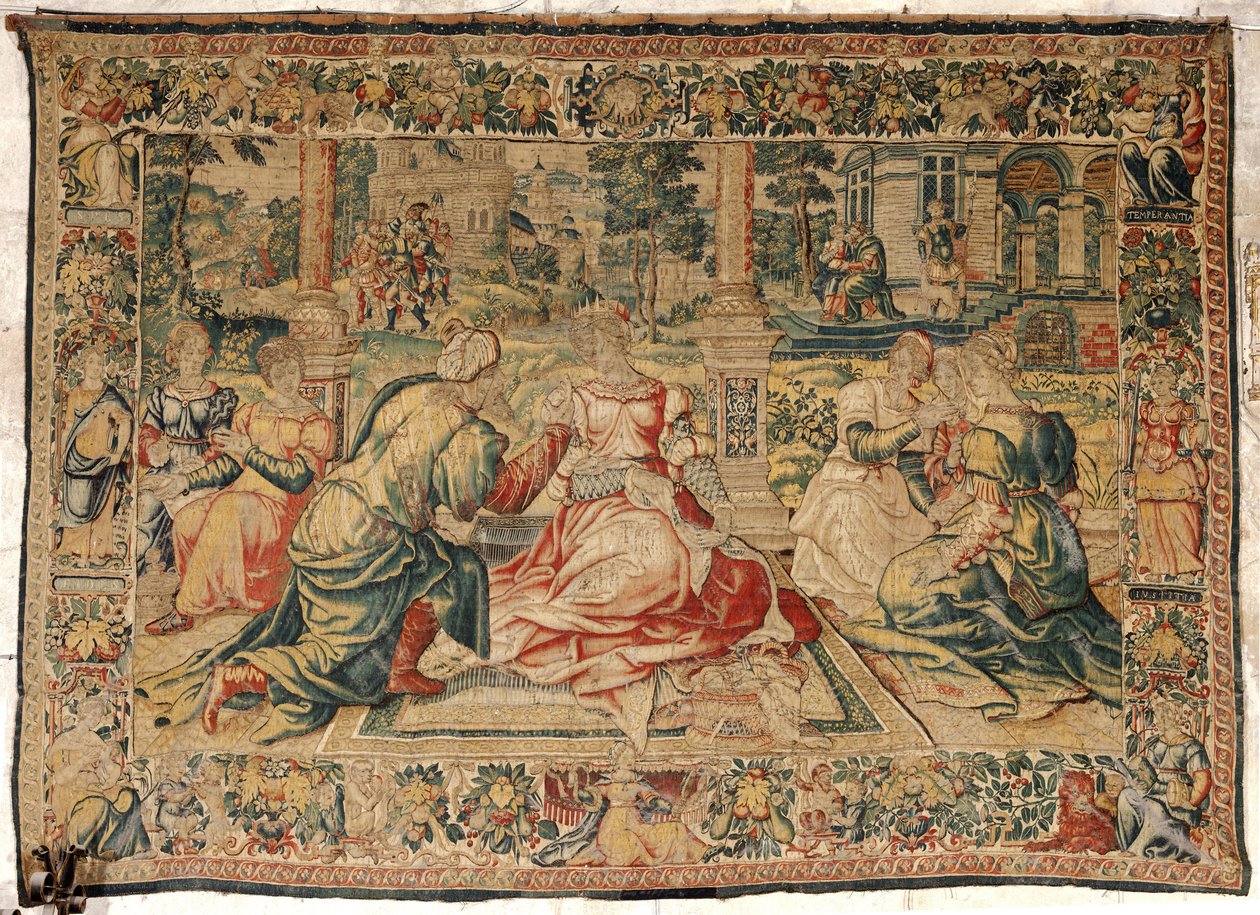 Mark Antony og Cleopatra-teppet av Pieter (attr. to) Coecke van Aelst