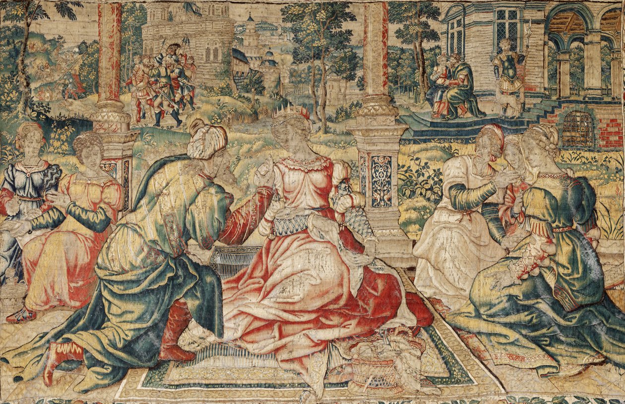 Mark Antony og Cleopatra-teppet av Pieter (attr. to) Coecke van Aelst