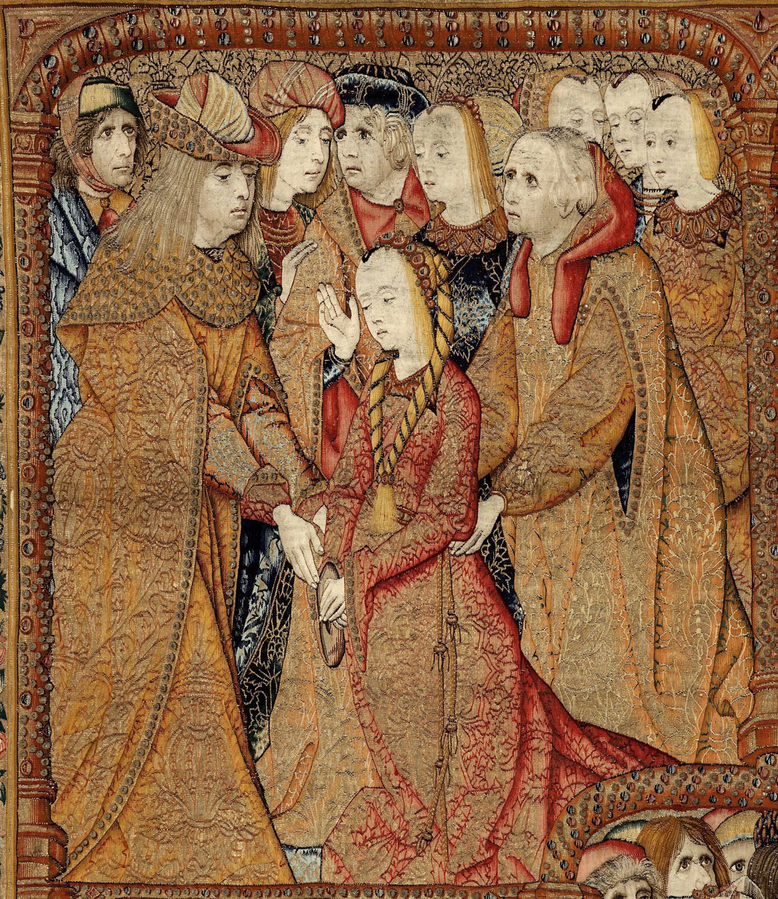Triumfer til Guds mor eller gullspurver, ca. 1500-02 (teppe) av Pieter (attr. to) Coecke van Aelst