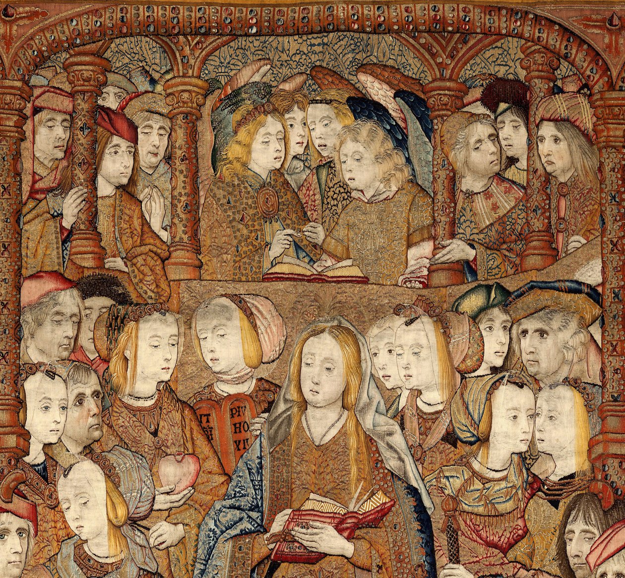 Triumfer til Guds mor eller gullspurver, ca. 1500-02 (teppe) av Pieter (attr. to) Coecke van Aelst