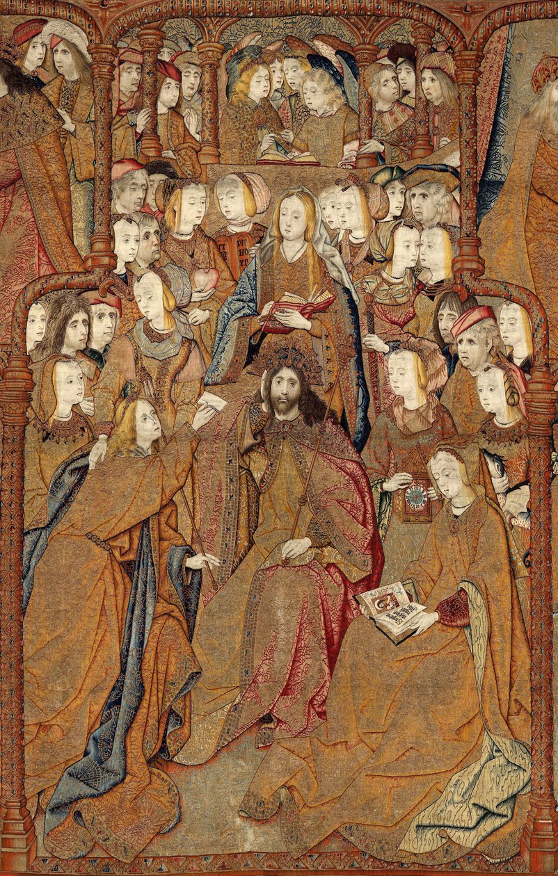 Triumfer til Guds mor eller gullspurver, ca. 1500-02 (teppe) av Pieter (attr. to) Coecke van Aelst