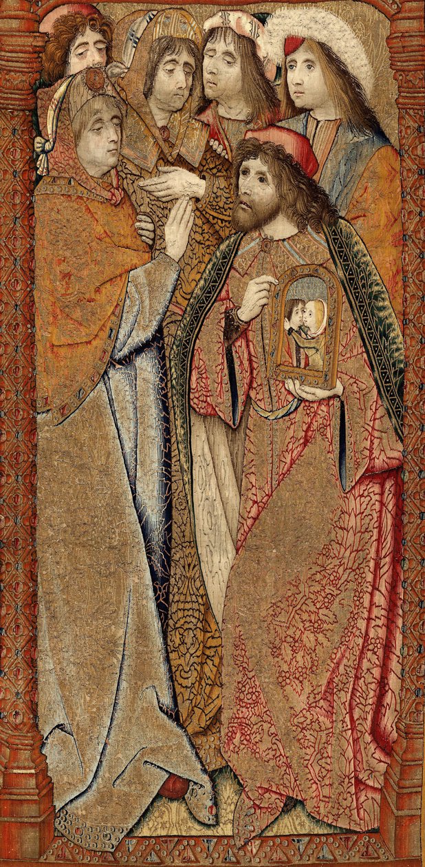 Triumfer til Guds mor eller gullspurver, ca. 1500-02 (teppe) av Pieter (attr. to) Coecke van Aelst