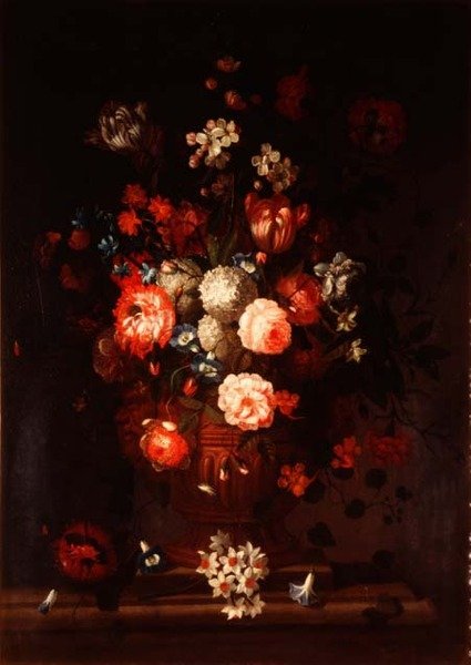 Stilleben, blandede blomster av Pieter (circle of) Casteels
