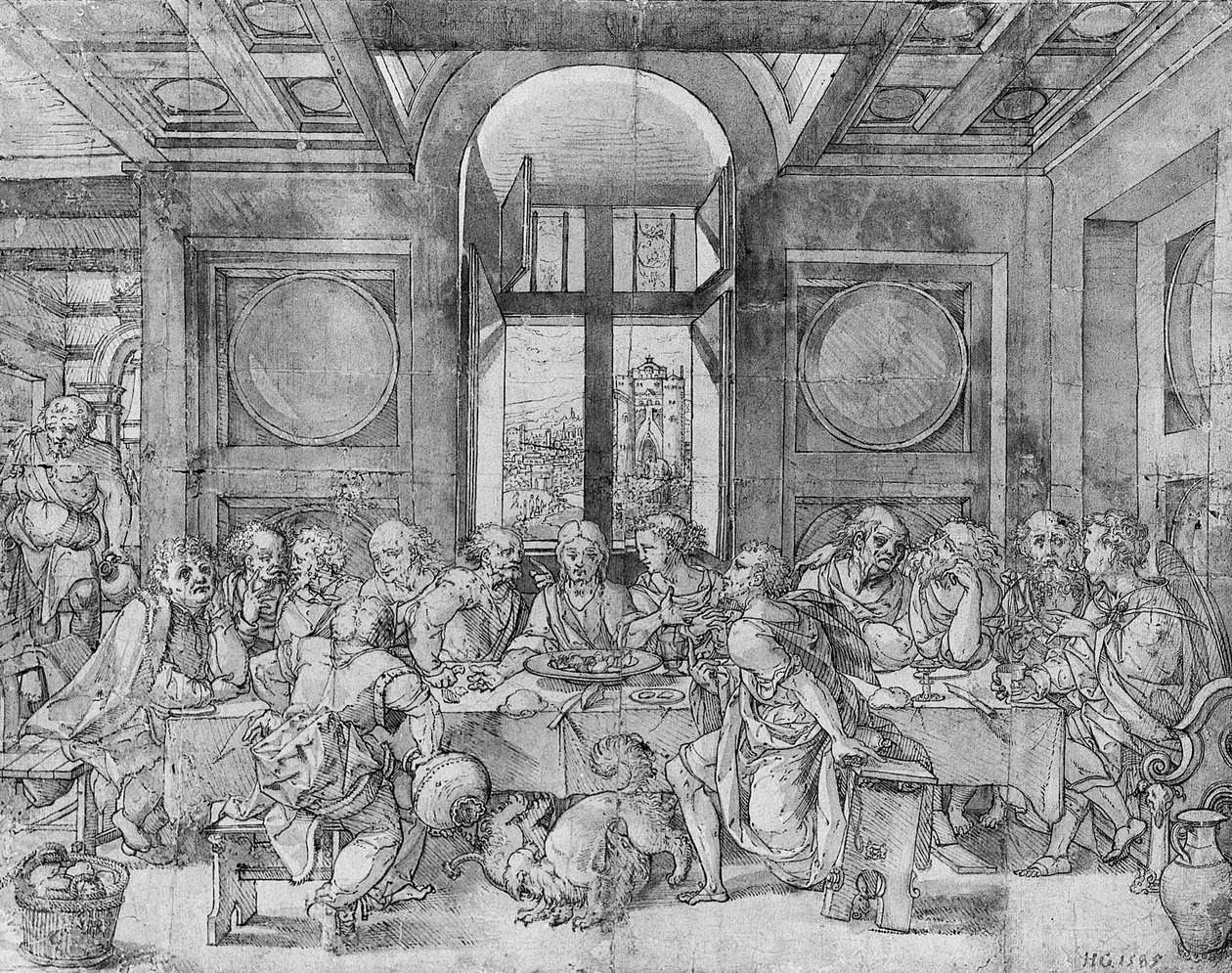 Det siste måltid av Pieter (circle of) Coecke van Aelst