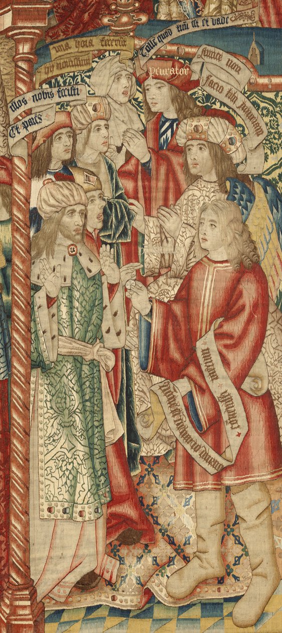 Lignelsen om arbeiderne i vingården, ca.1500 (teppe) av Pieter (studio of) Coecke van Aelst