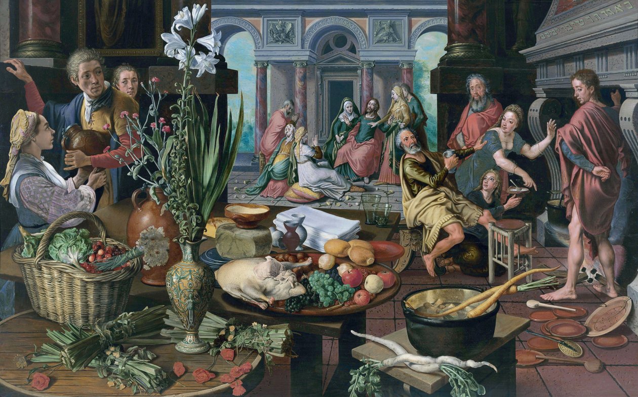 Kristus i huset til Martha og Mary av Pieter Aertsen