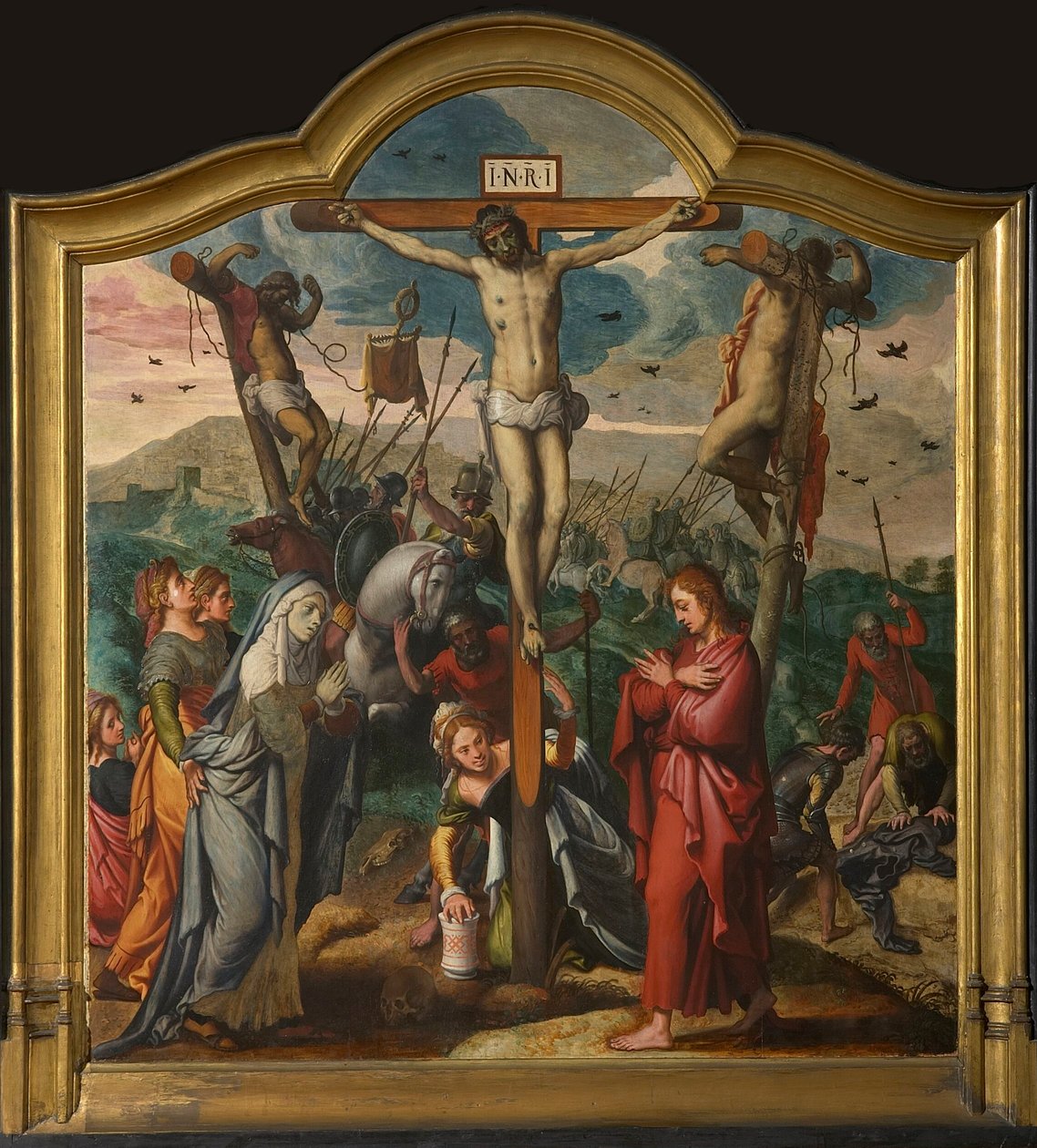 Jan van der Biest Triptych sentralpanel. av Pieter Aertsen