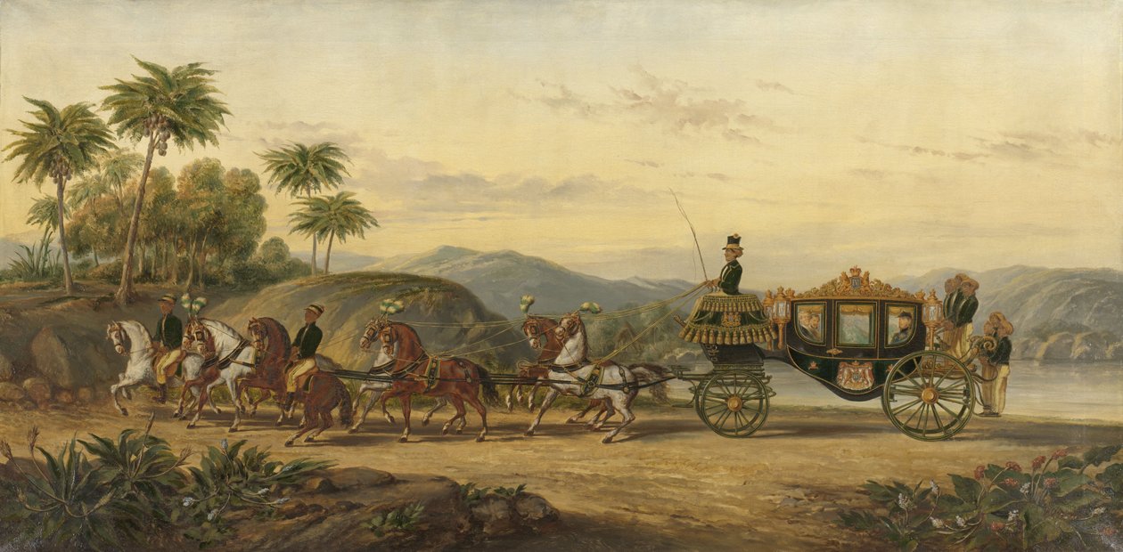 Treneren til Mangkoe Nagoro IV, ca. 1870 (olje på lerret) av Pieter Alardus Haaxman