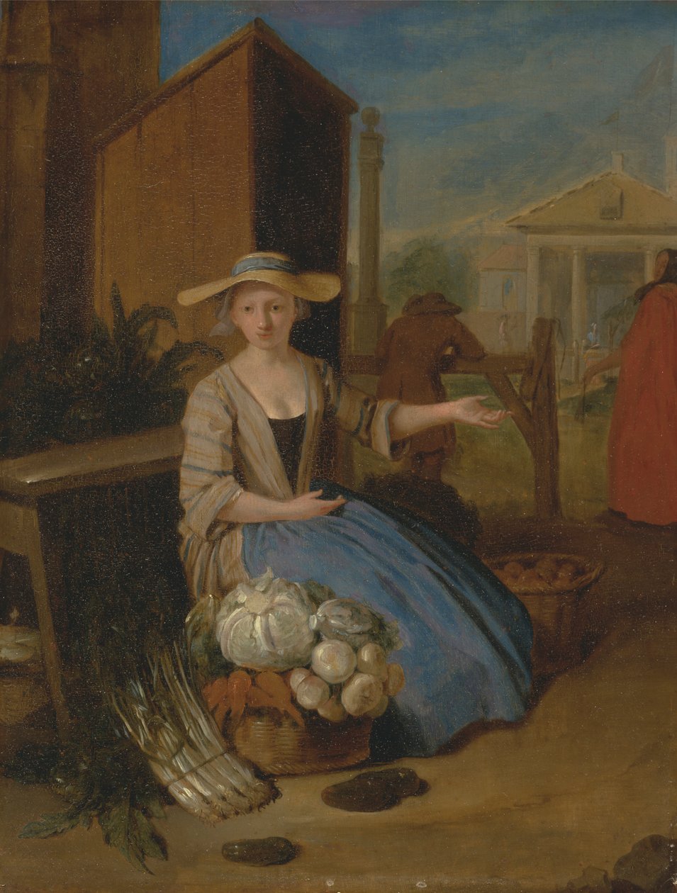 Grønnsakselger, Covent Garden av Pieter Angillis