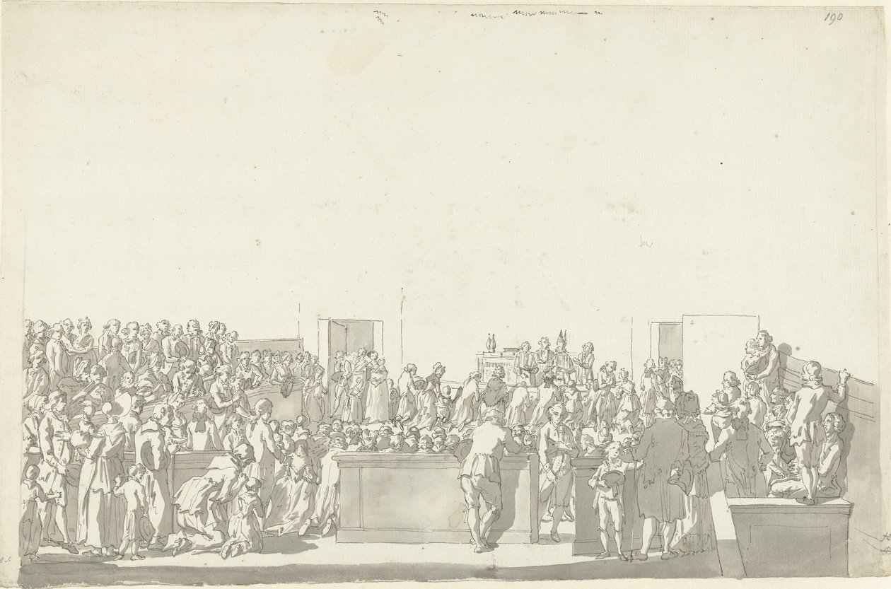 Katolsk nattverd av Pieter Bartholomeusz. Barbiers