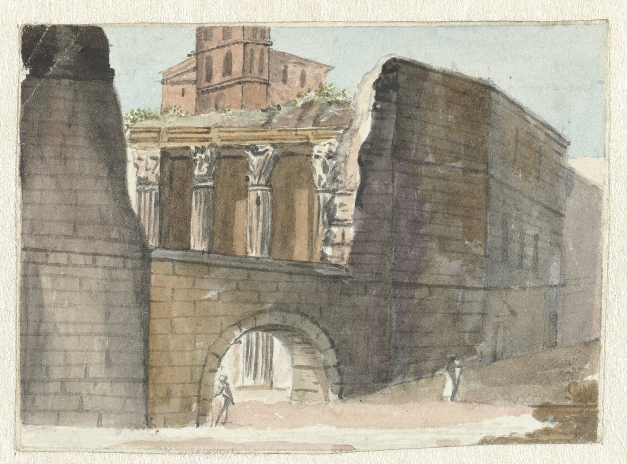 romerske ruiner av Pieter Bartholomeusz. Barbiers