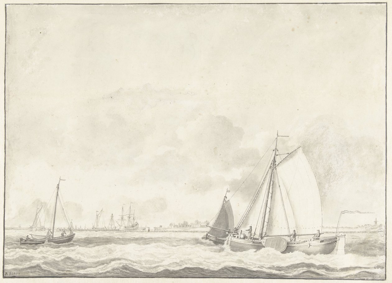 sjølandskap av Pieter Blaauw