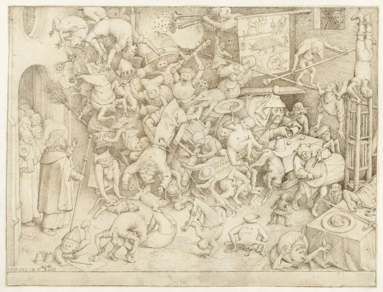 Magikerens fall Hermogenes av Pieter Bruegel (I)
