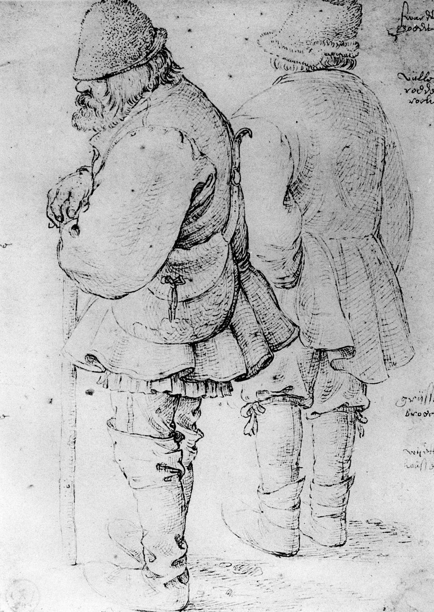 Studier av bønder, 1913. av Pieter Bruegel the Elder