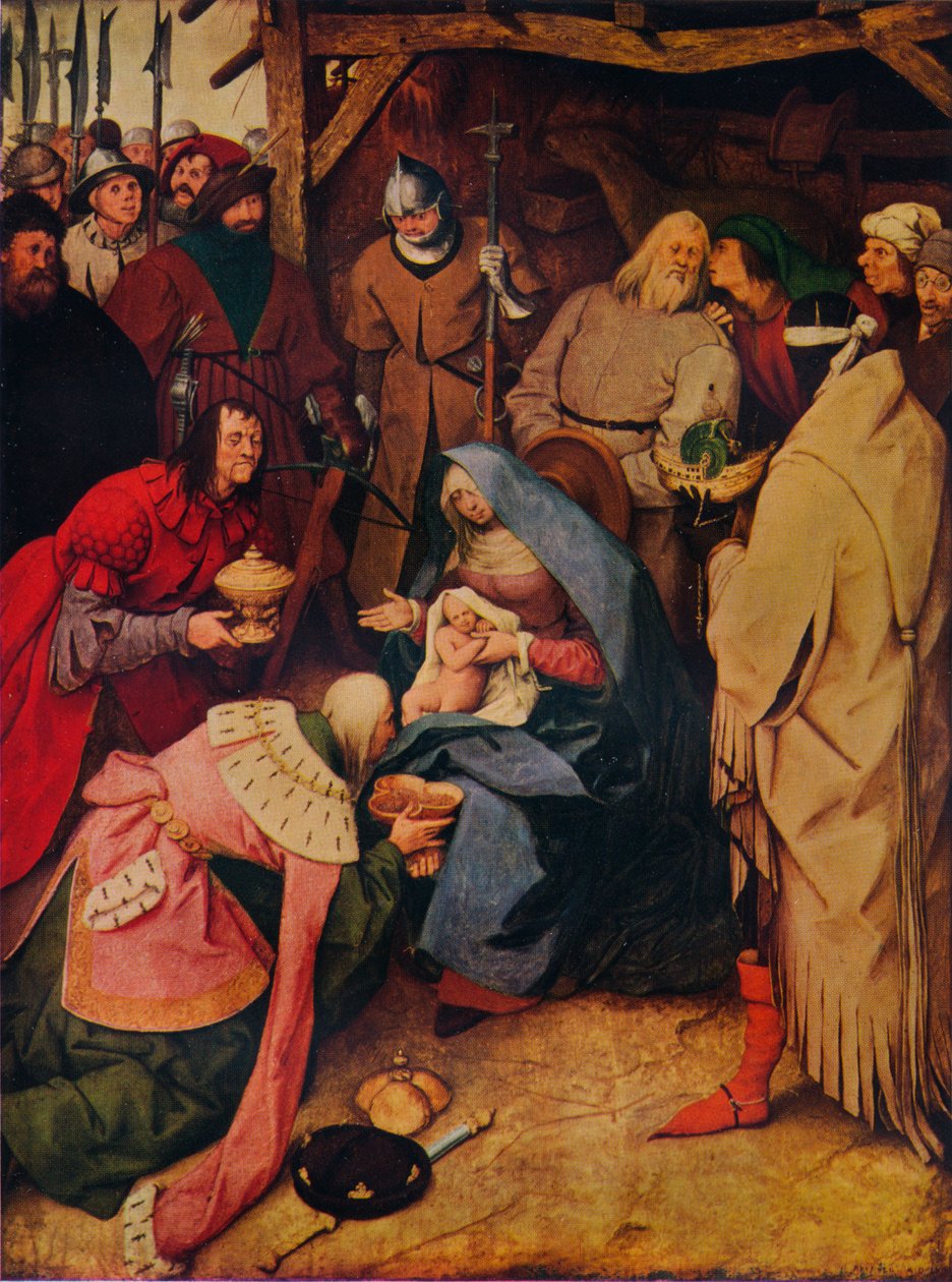 Kongenes tilbedelse, 1564, 1937 av Pieter Bruegel the Elder