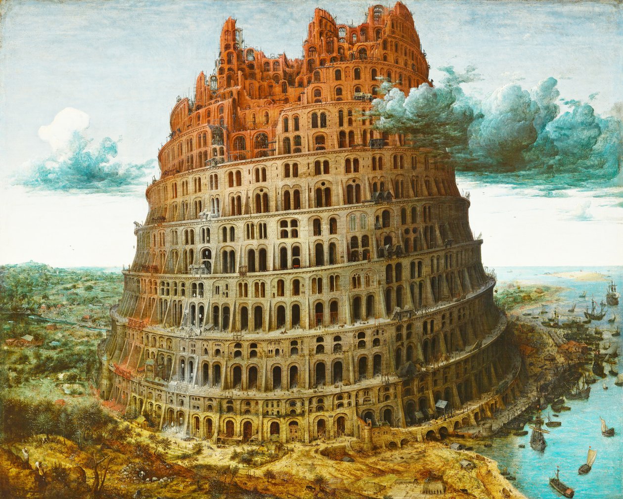 The Tower of Babel (Rotterdam) av Pieter Bruegel the Elder