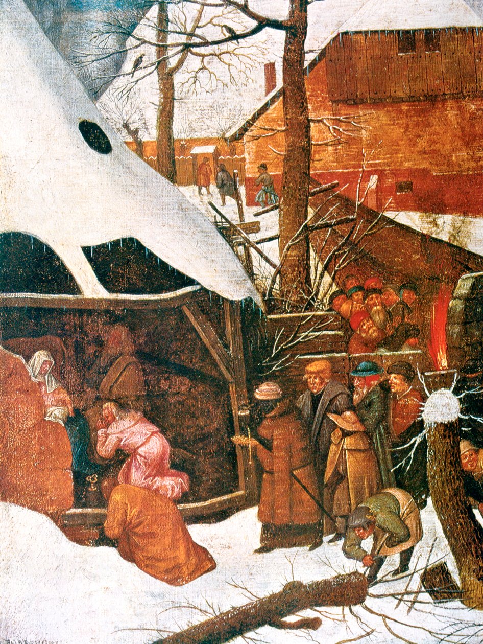 The Adoration of the Magi detalj, c1584-1638 av Pieter Brueghel the Younger